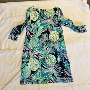 Lily Pulitzer t-shirt dress, quarter length sleeve